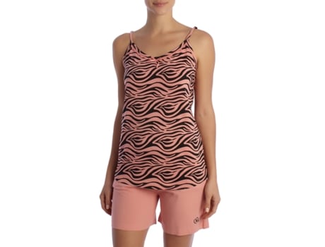 Pijama de verão feminino com bainha fina de algodão KL45200 Kisses and Love