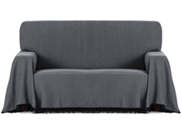 Plaid EYSA Espiga (230 x 260 cm - Algodão - Gris Oscuro)