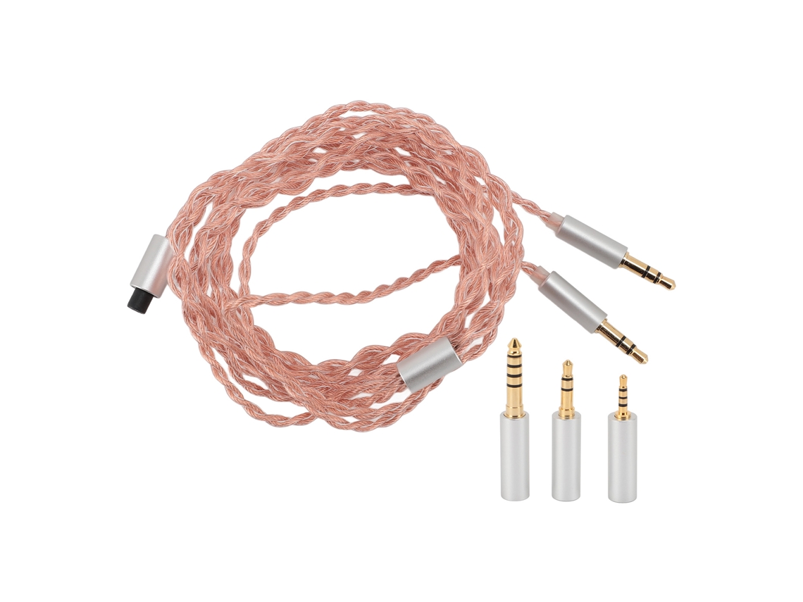 Cabo Divisor De Fone De Ouvido Y 49.21 Polegadas Para Computador Com 2.5mm 3.5mm 4.4mm Fêmea E 3.5mm Macho Duplo Bronze