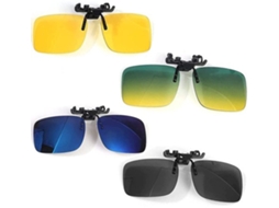 Lente De Sol - Clip De Lentes Polarizadas - 4 Unidades - Lente Hd - Sem Reflexos - Adequado Para Presbiopia - Leve E Durável - Sunglasses