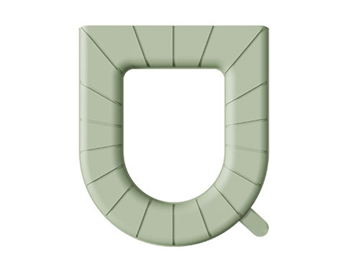 Capa De Assento Sanitário Universal Eva Impermeável Reutilizável Verde