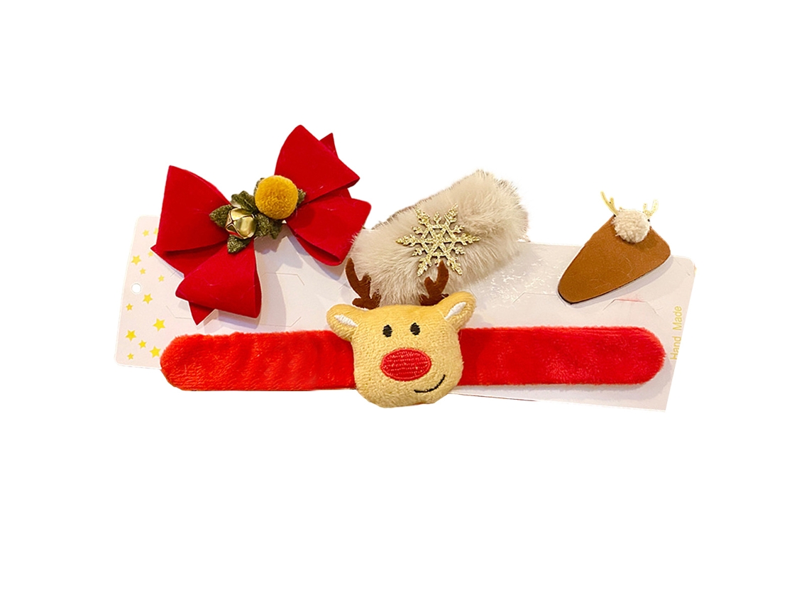 Pulseira de Pelúcia de Natal com Rena para Crianças NEVEANCE