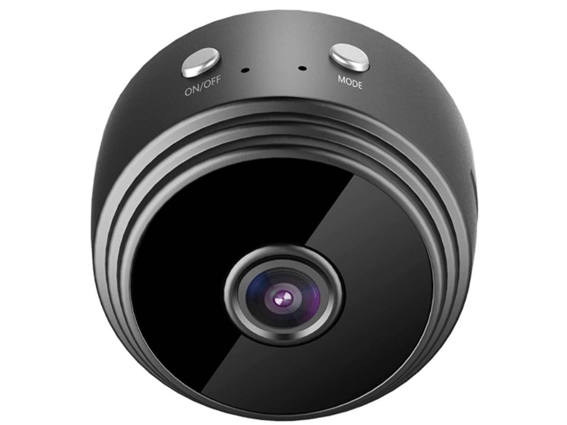 Bestvite Mini Câmera Espiã HD 1080P Wi-Fi Sem Fio com Detecção de Movimento e Visão Noturna (Preta)
