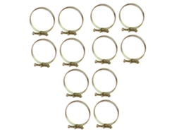 Abraçadeiras De Mangueira De Aço Inoxidável, Conjunto De 12 Peças.