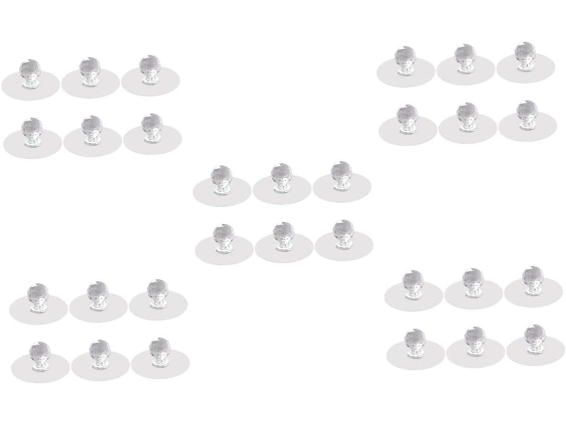 Conjunto De 30 Puxadores Autoadesivos, Sem Necessidade De Furar, Para Armários E Gabinetes.