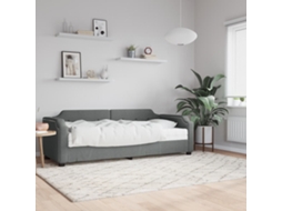 Vidaxl Sofá cama com Colchão 100x200 Cm Tecido Cinzento escuro