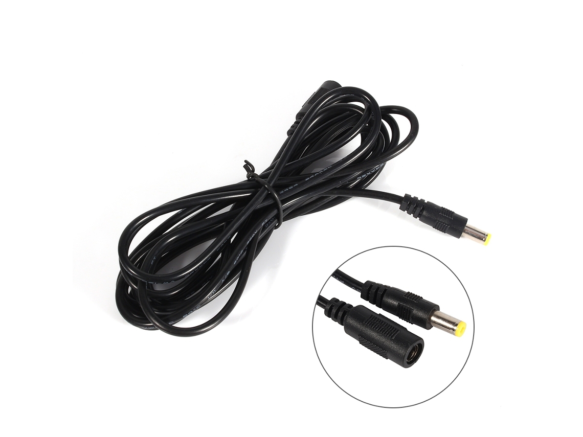 Adaptador De Cabo Extensor 5.5mm X 2.1mm Cctv 3m Dc