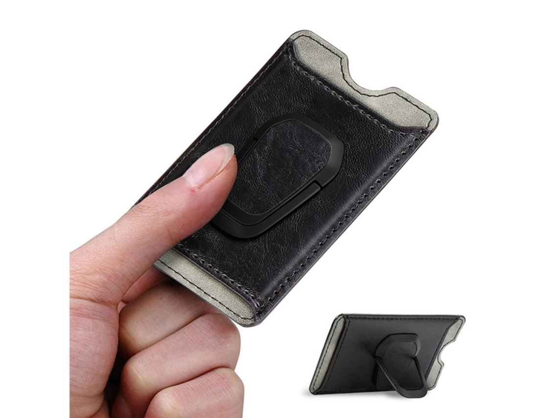 Suporte Multifuncional Prático Para Celular Com Compartimento Para Cartão