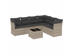 Garden Sofa Set, Garden Sofa Sets Vidaxl Cinzeto Rattan / Vime (n/a)