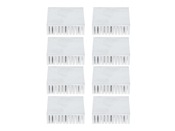 Dissipador de Calor Alumínio 50x50x15mm Branco sem Adesivo S/MARCA