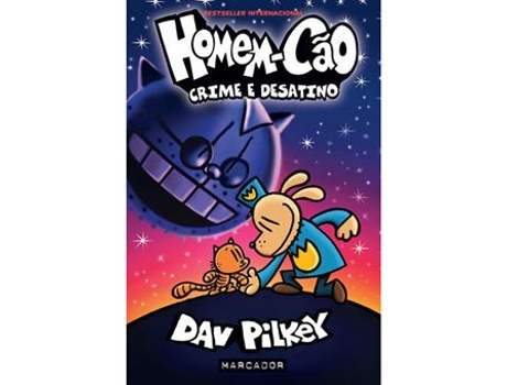 Livro Homem-cão: Crime e Desatino - Livro 9 de Dav Pilkey (Português)