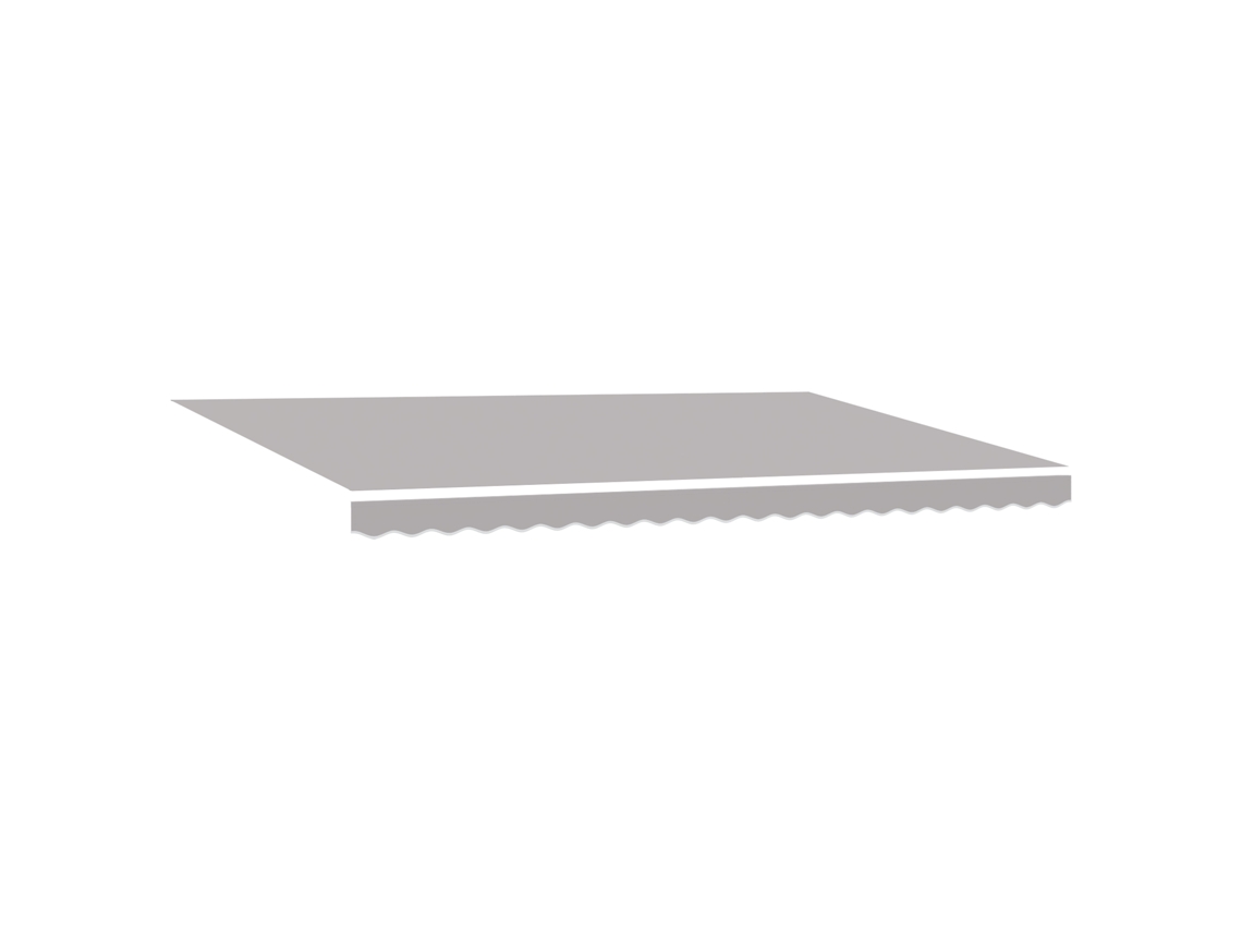 Toldo Manual Retrátil Com Led Cinza Claro Vidaxl Cinzento Claro Poliéster (500 X 300 Cm)