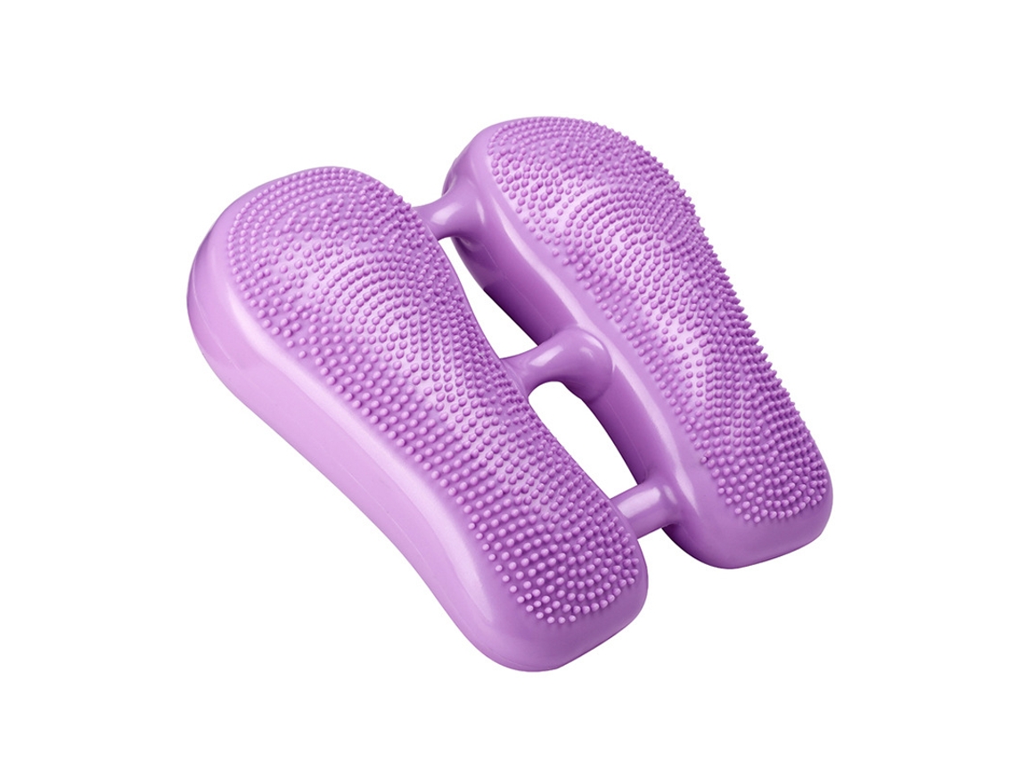 Stepper Insuflável - Stepper Fitness - Massagem Dos Pés - Yoga - Pedal Antiderrapante - Exercício - 33x37x7 Cm - Roxo
