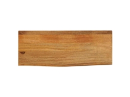 Vidaxl Tampo De Mesa C/ Borda Viva 70x20x3,8 Cm Mangueira Maciça