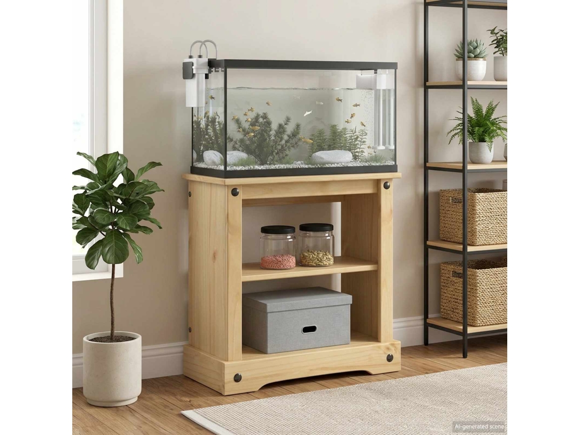 Vidaxl Suporte Para Aquário Corona Castanho 60,5 X 30 X 60 Cm 150 Kg