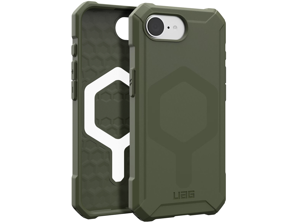 Uag Capa Para Iphone 16e Estilo Colmeia Translúcida Essential Armor Verde