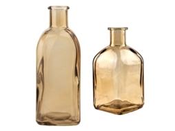 Vaso Decorativo de Vidro Transparente para Decoração de Fazenda 2 Tamanhos 13*6.2Cm 18.5*7Cm RNEMITERY