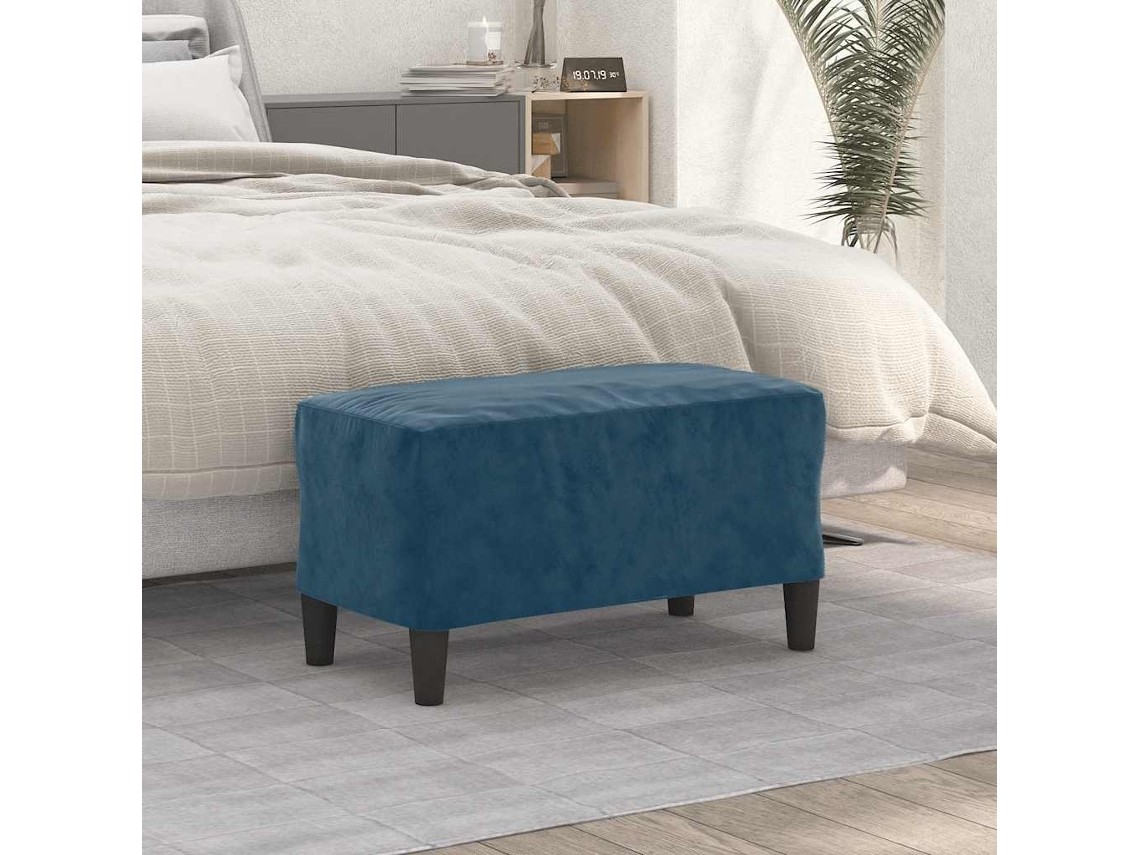 Vidaxl Banco 70x35x41 Cm Veludo Azul