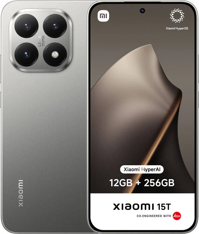 Smartphone XIAOMI 15T (6.83'' - 12 GB- 256 GB - Cinzento)
