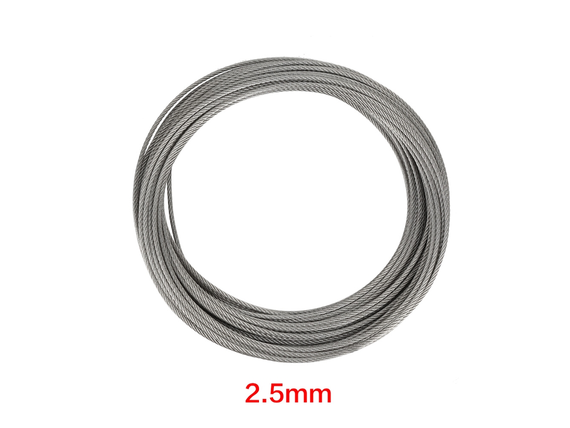 Corda de Aço Inoxidável 304 2,5 Mm 20 M AQUAFORGE