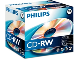 CDs virgens PHILIPS CD-RW CW7D2NJ10/00