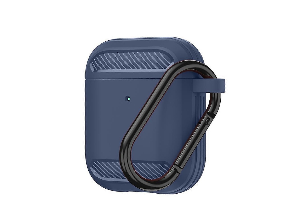 Camada protetora de TPU com fibra de carbono resistente a impactos para celulares Sem Fio AirPods 1/2 GIECY