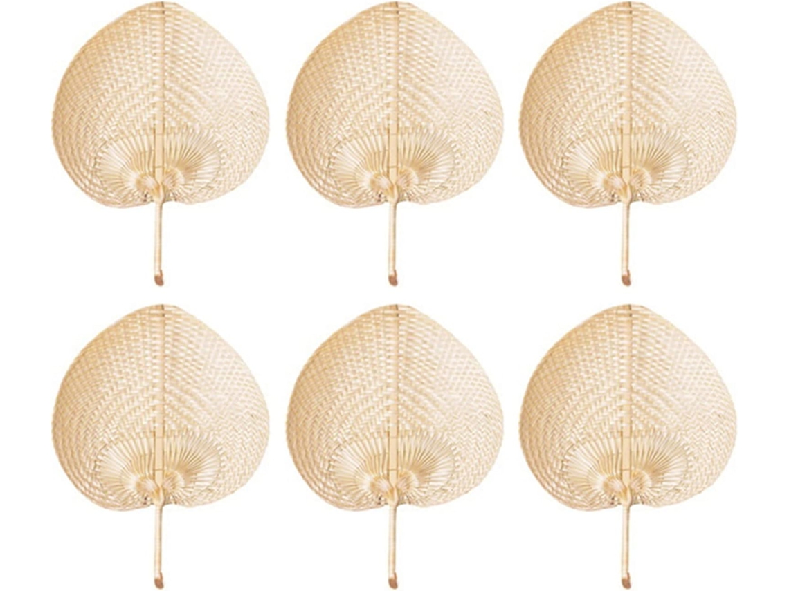 Leque Artesanal De Palha Natural, Tecido À Mão, Tricotado À Mão, Repelente À Água, Decoração Rústica