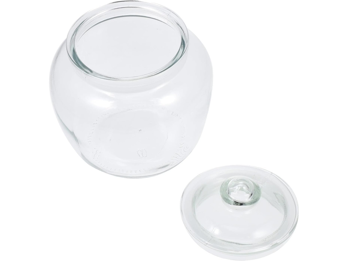 Pote De Vidro Hermético 1250ml Para Picles E Grãos
