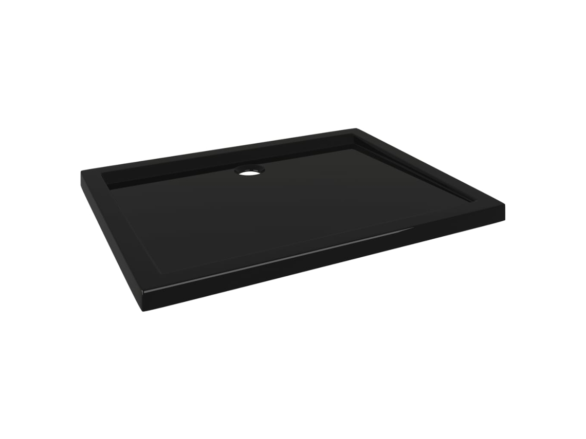 Base de Duche VIDAxL Retangular 80x100 cm Abs Preto