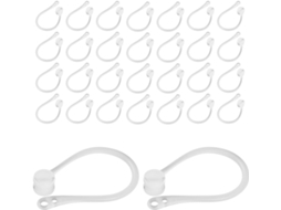 Alipis - 20 Pares De Ganchos Auriculares Transparentes Antiqueda, Acessórios Para Fones De Ouvido Esportivos