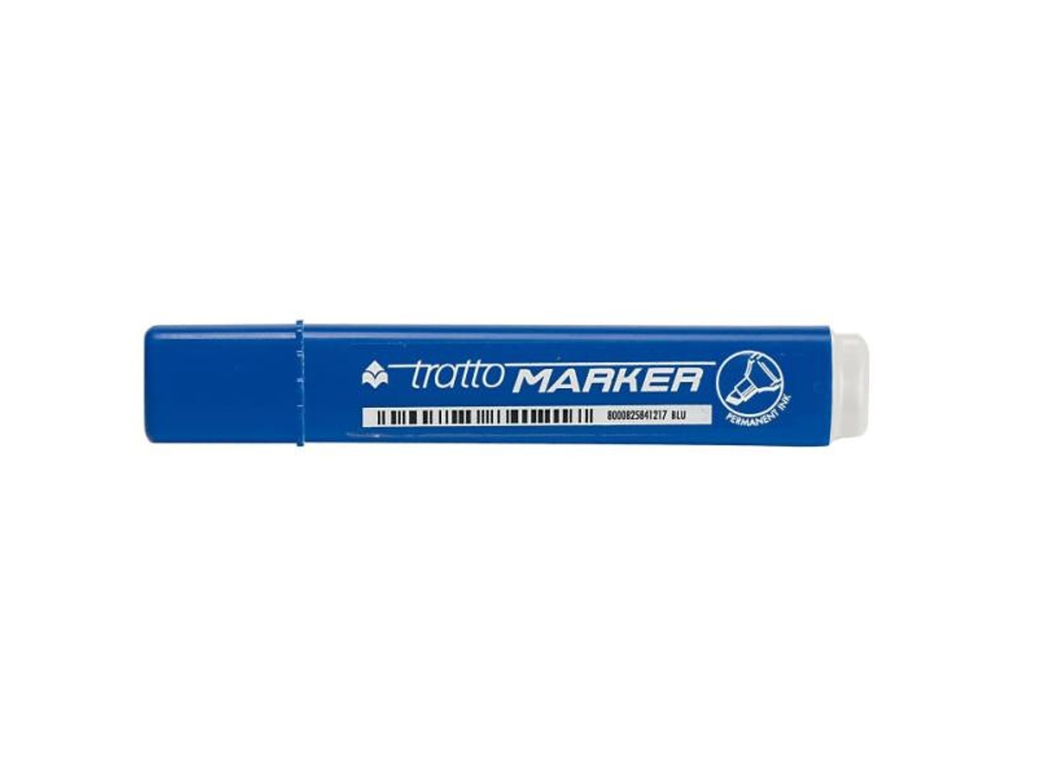 Marcador TRATTO Marcador Permanente Ponta Redonda Azul 12 Peças