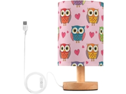 Abajur De Cabeceira Com Porta Usb, Sem Necessidade De Lâmpada, Luz Led Quente Para Quarto, Sala De Estar, Escritório