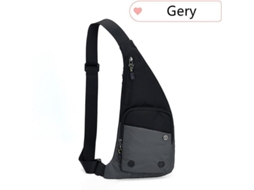 Bolsa Bandolera Unissex para Esportes, Viagem, Resistente à Água, Preto, Azul, Cinza, Verde (S/MARCA)
