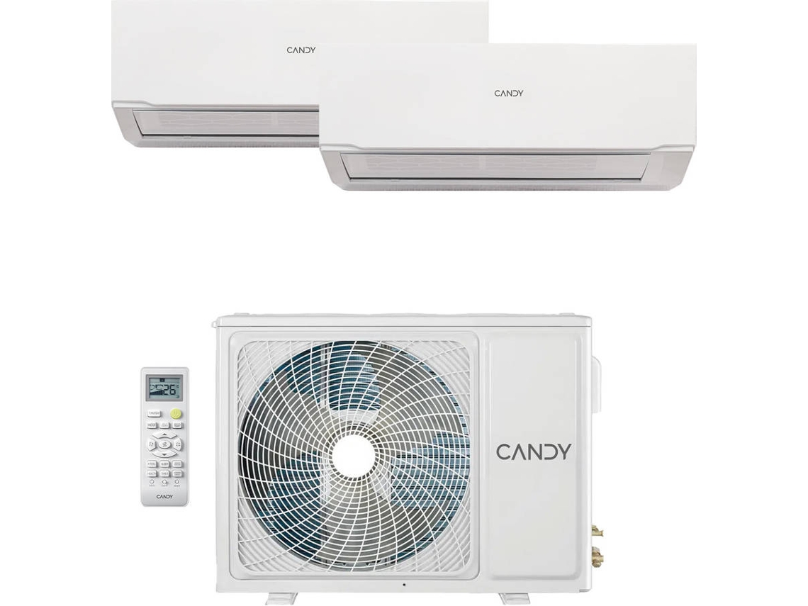 Ar Condicionado CANDY PURA PLUS MULTI 12+12 (24 + 24 m² - 12000 + 12000 BTU - Cor)