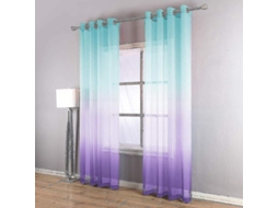 2026 cortinas Transparentes de Grommet Estilo Moderno com Degradê de Linho para Sala de Estar e Quarto