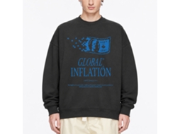 Rockinstone Global Inflation Black Classic Classic Sweatshirt Unique Designer Style