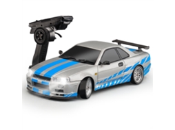 Azulldrc 1899/a99 Rtr 1/18 2.4g Rwd Drift Gtr R34 Giroscópio Opcional Led Liga Leve On road Brinquedo MDUG