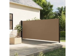 Vidaxl Toldo Lateral Retrátil 160x500 Cm Cinzento-acastanhado