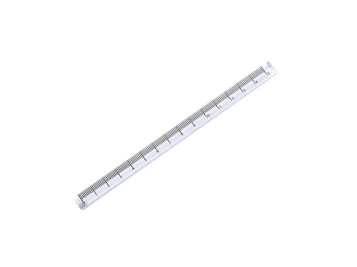 Régua matemática precisa, com 1 cm de espessura, leve, ideal para estudantes de desenho técnico.