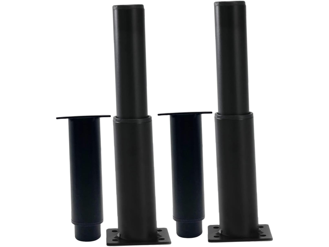 Conjunto De 4 Extensores Altura Ajustáveis Para Pés Cama, Sofás, Cômodas E Armários Antiderrapantes