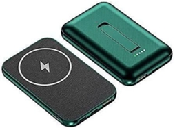 Carregador Banco Energia Sem Portátil Magsafe para iPhone 12 Pro Max YIZHOOD Magnética Verde