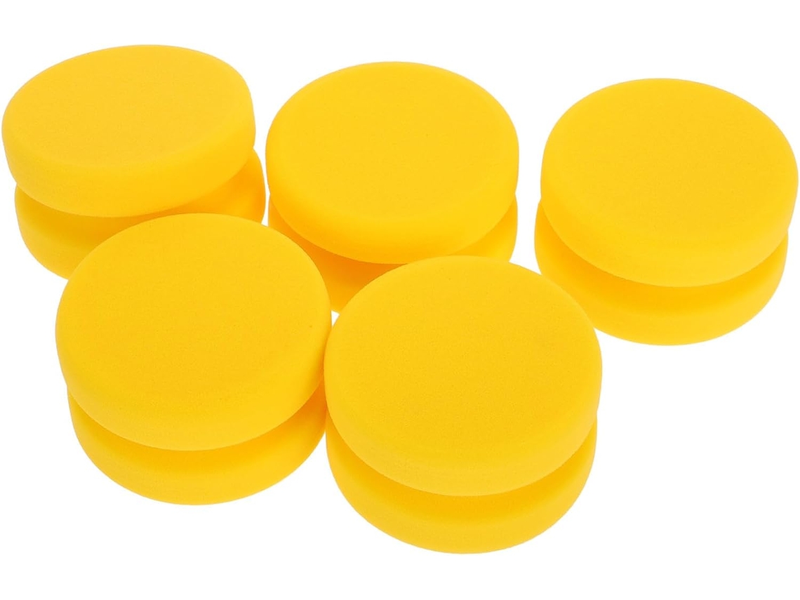 Conjunto De 5 Discos De Polimento Amarelos Para Carros, 80x48 Mm