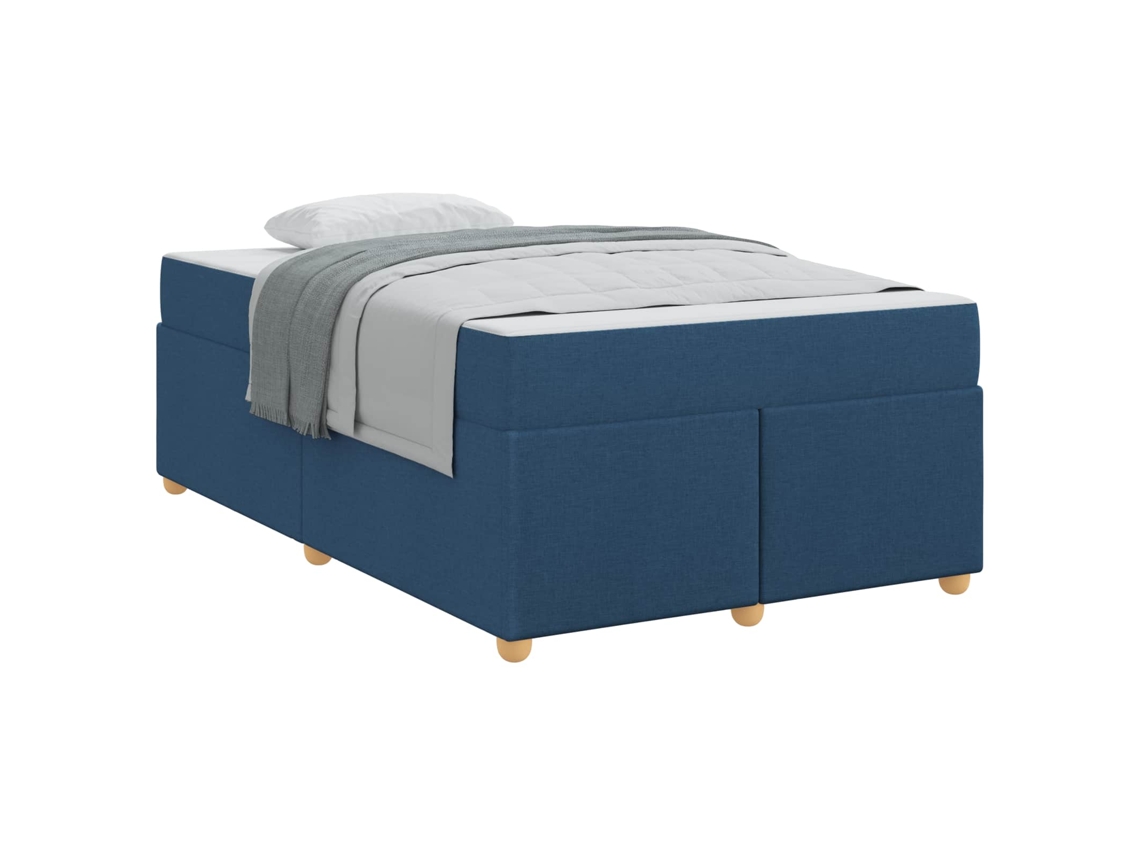 Estrutura da Cama com Colchão Azul Tecido MAISON EXCLUSIVE 120x200 cm