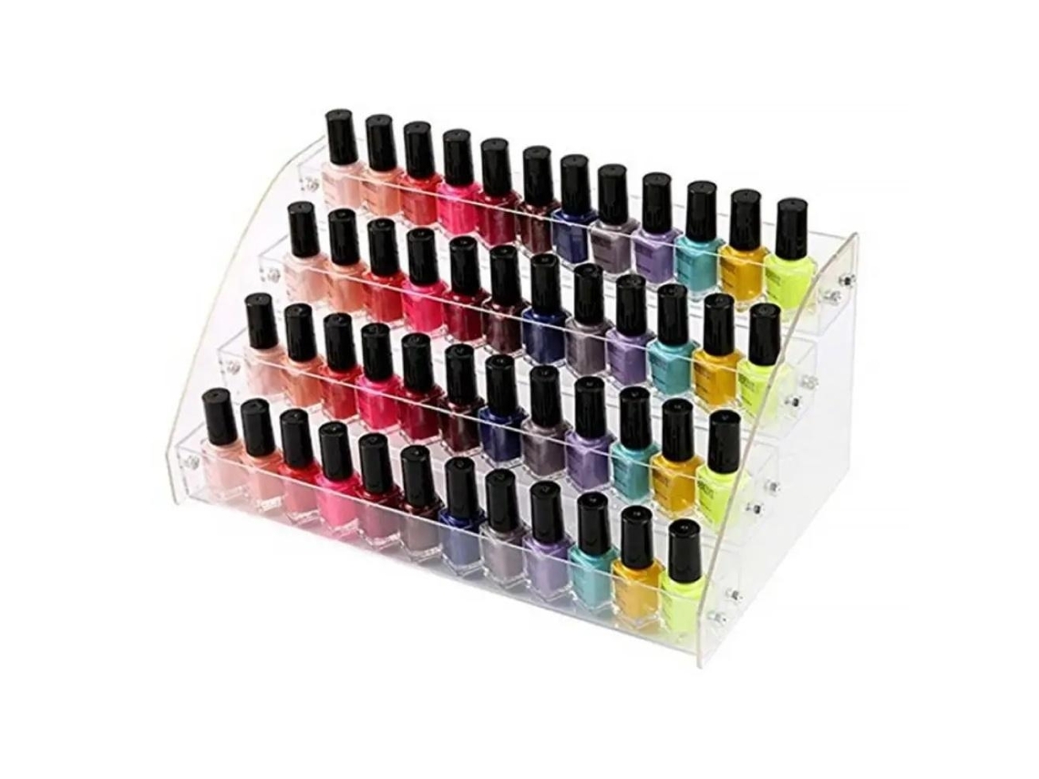 Expositor Para Esmaltes 4 Camadas De Plexiglass Brilvibera