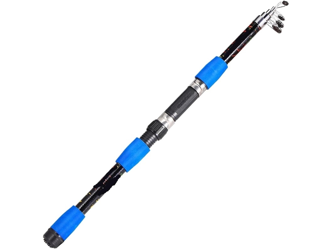 Vara de Pesca Ultraleve Telescópica Fibra Vidro, 1,8 M, Peso da Isca: 3 Unidades 14 G, Água, Doce