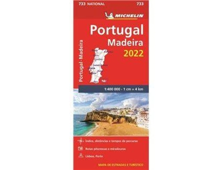 Mapa Michelin Portugal - Espanha 2022 - Livro - Bertrand