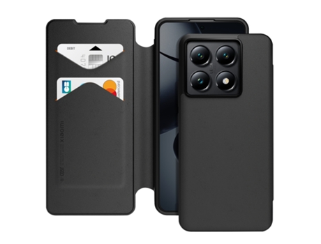 Xfm Capa De Aba Para Xiaomi 14t Pro Capa Mate Com Correia Preto