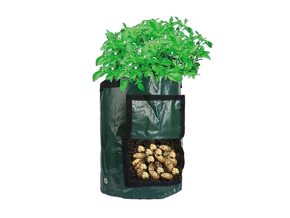 Saco de Plantio Pe Ambiental Respirável 3 Galões 25x22cm para Jardim Vegetais
