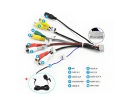 Cabo de 20 Pinos para Microfone Externo 2.5 mm – Sistema Mãos-livres para Rádio de Carro