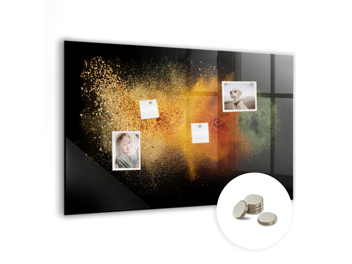 Quadro Magnético De Parede Especiarias Espalhadas Para A Cozinha Espelharte (90x60 Cm)
